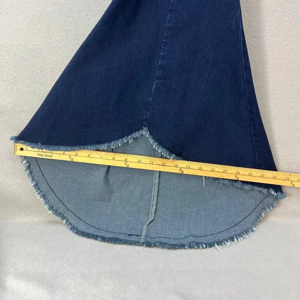 NWT Judy Blue Women's Super Flare Jeans Size 9/29 High Low Flare Side Zippers - Picture 6 of 16